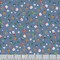 Dear Stella Christmas Santas Colony on Blue 100% Cotton Price per Yard